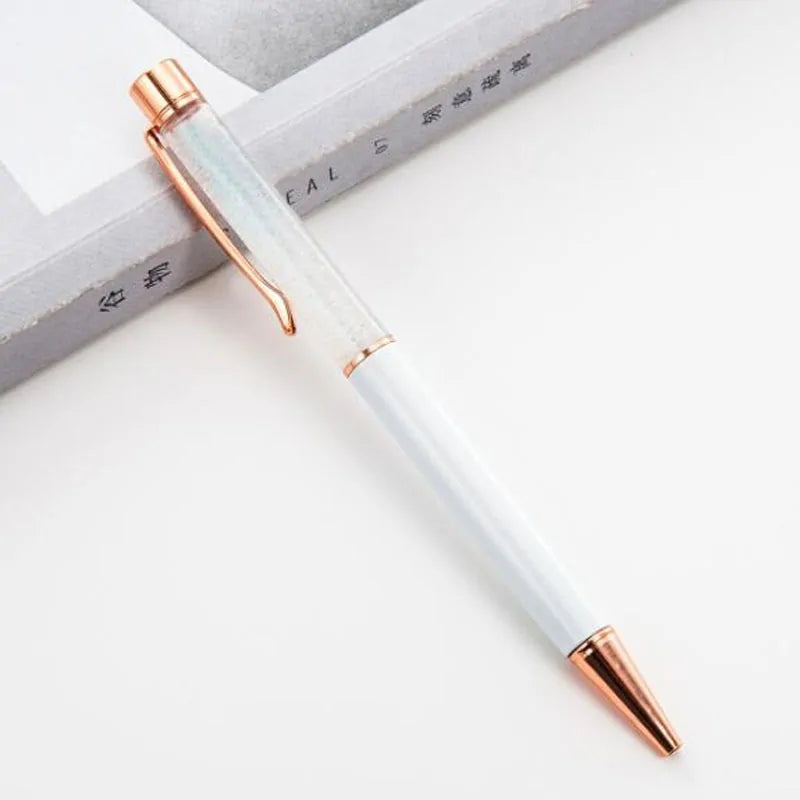 Custom Engraved Gold Foil Metal Ballpoint Pen with Laser Customization Options