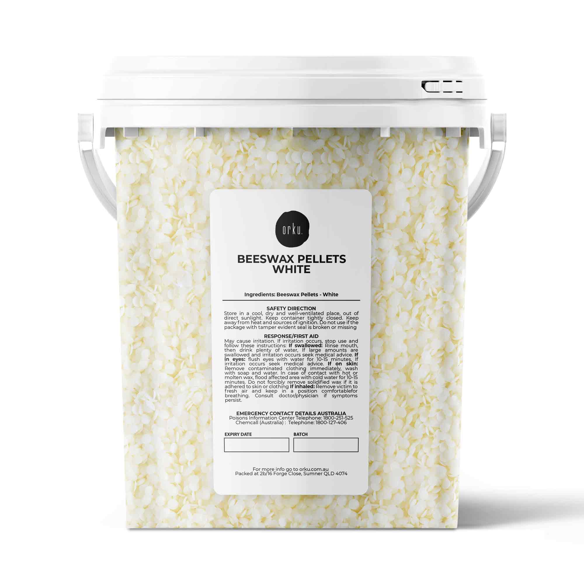 700g Natural Beeswax Pellets White Tub Pharmaceutical Cosmetic Candle Bees Wax-0