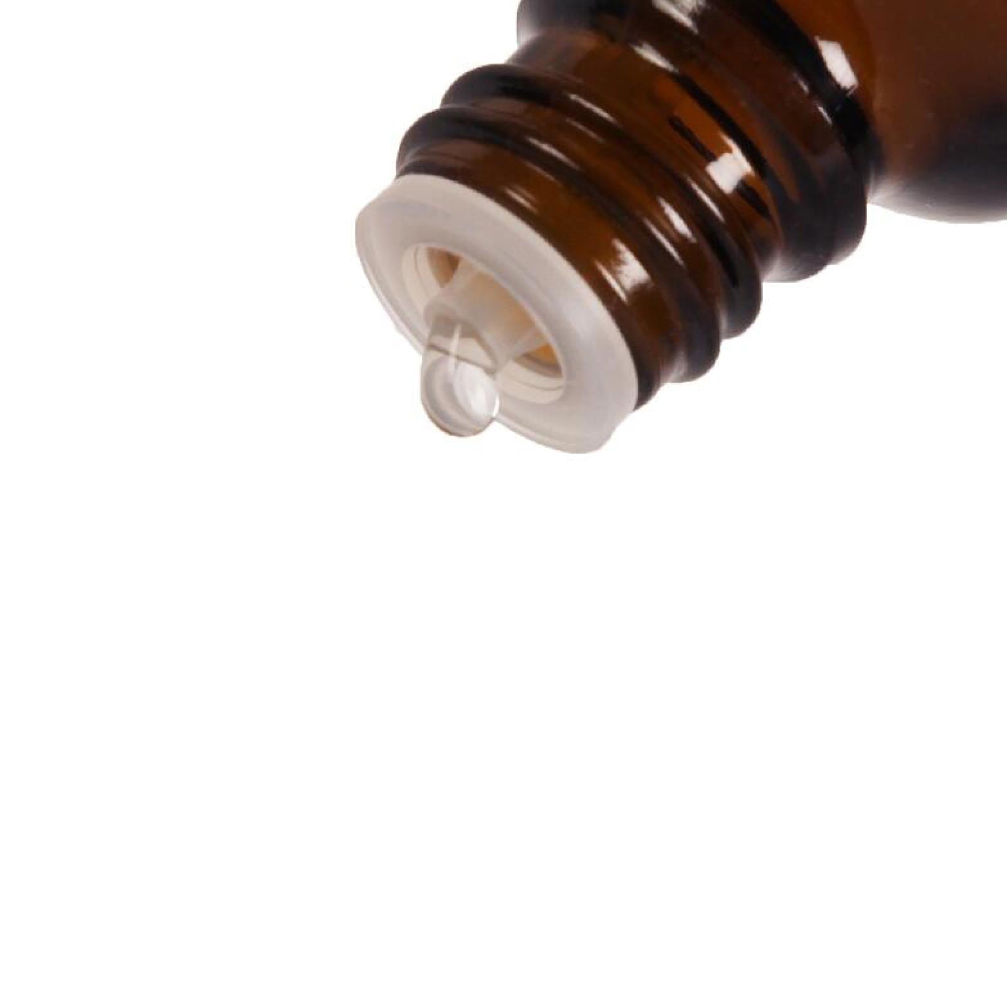 70x 100ml Amber Glass Bottles Orifice Reducer Dispensing Cap Essential Oil Bulk-1