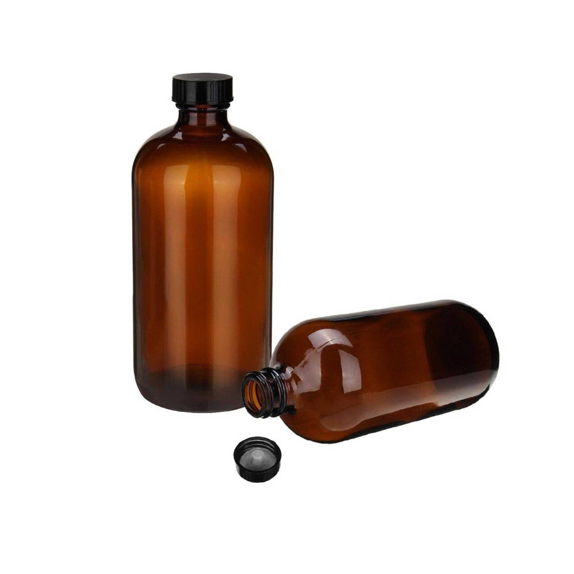 70x 100ml Amber Glass Bottles Orifice Reducer Dispensing Cap Essential Oil Bulk-3