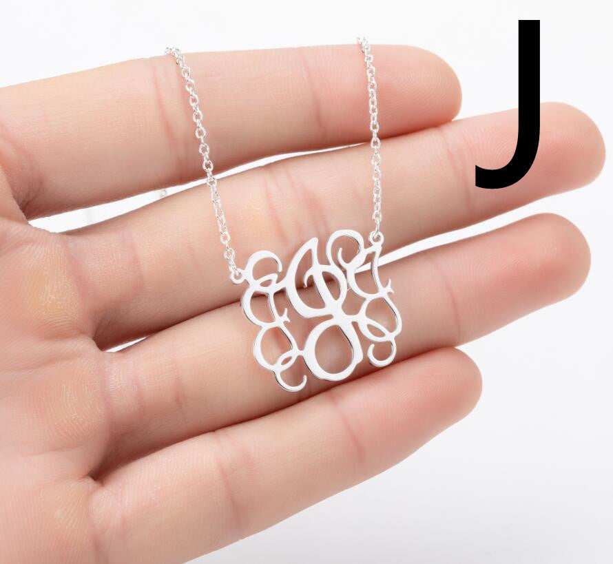 Letter Pendant British Stainless Steel Clavicle Chain