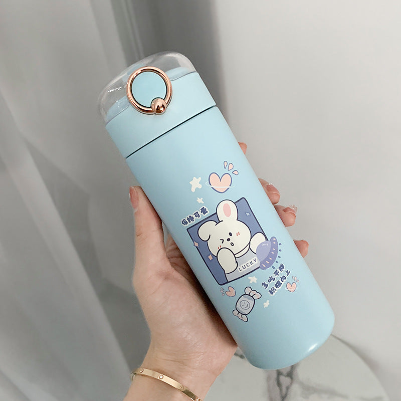 Water Bottle  Cup Female Cute Girl Bottle With Straw High Value