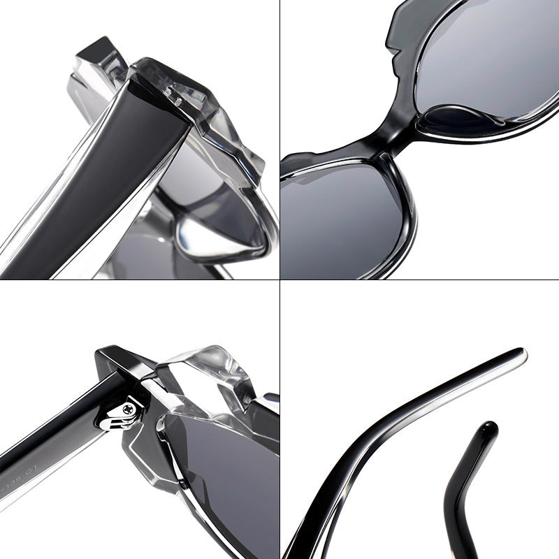 Personalized Trendy Sunglasses Special-shaped Frame UV Protection Glasses