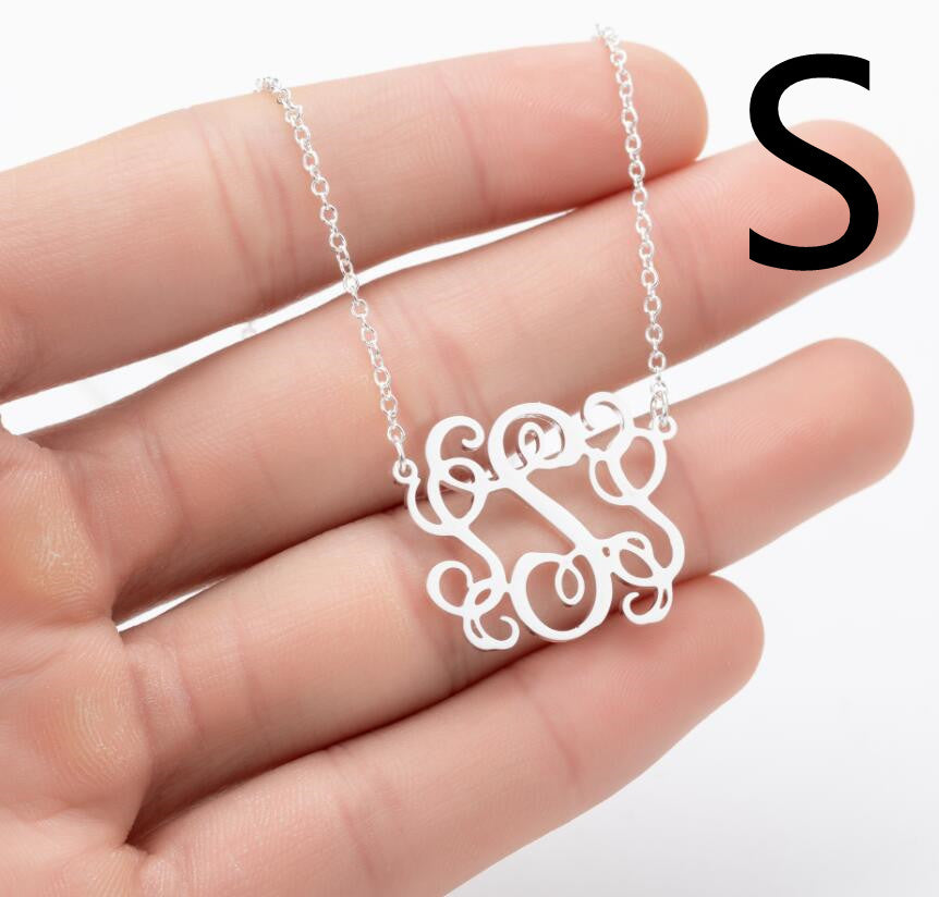 Letter Pendant British Stainless Steel Clavicle Chain