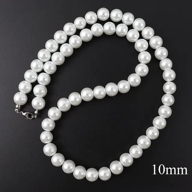 Handmade Imitation Pearls Necklace Set