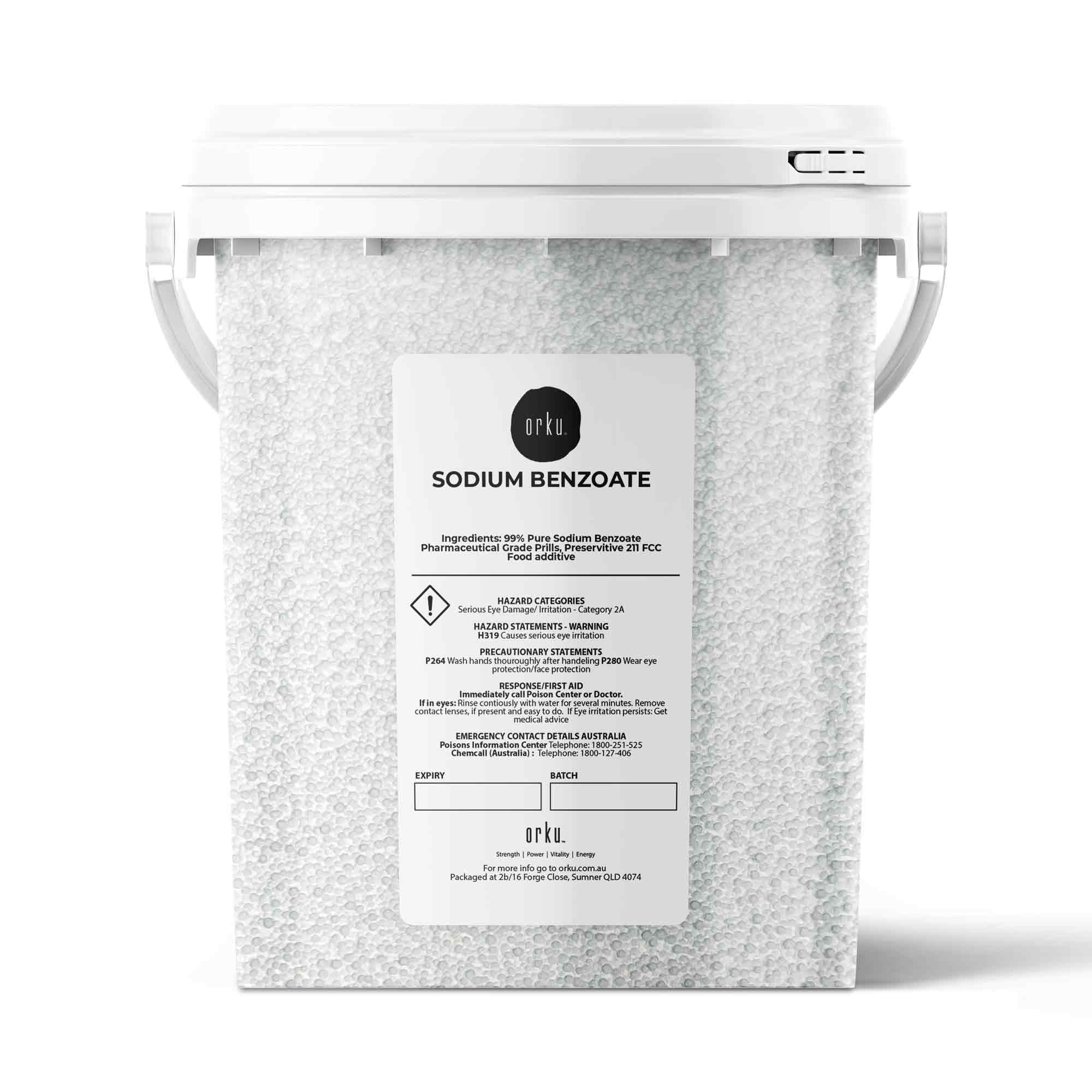 800g Sodium Benzoate Powder Tub - Preservative 211 Pharmaceutical Grade FCC Prills-0