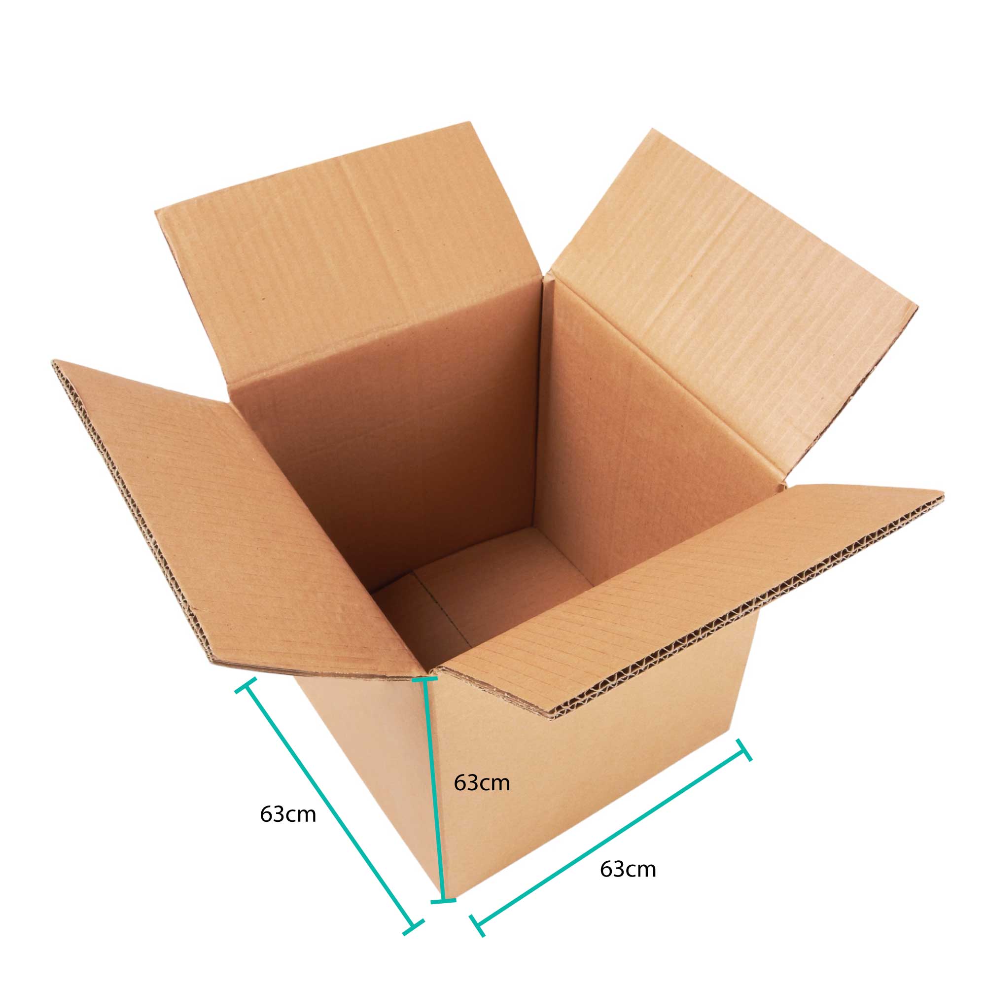 8x Cardboard Boxes 63x63x63cm Large Heavy Duty Strong Moving Packing Carton-1