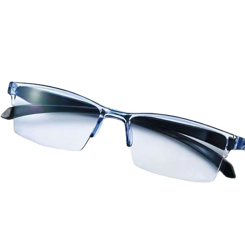 Intelligent Zoom Integrated Progressive Anti-blue Light Presbyopic Glasses
