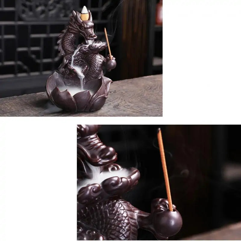 Ceramic Dragon Incense Burner