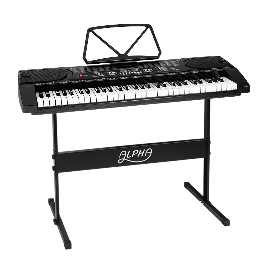 ALPHA 61 Keys LED Electronic Piano Keyboard-0