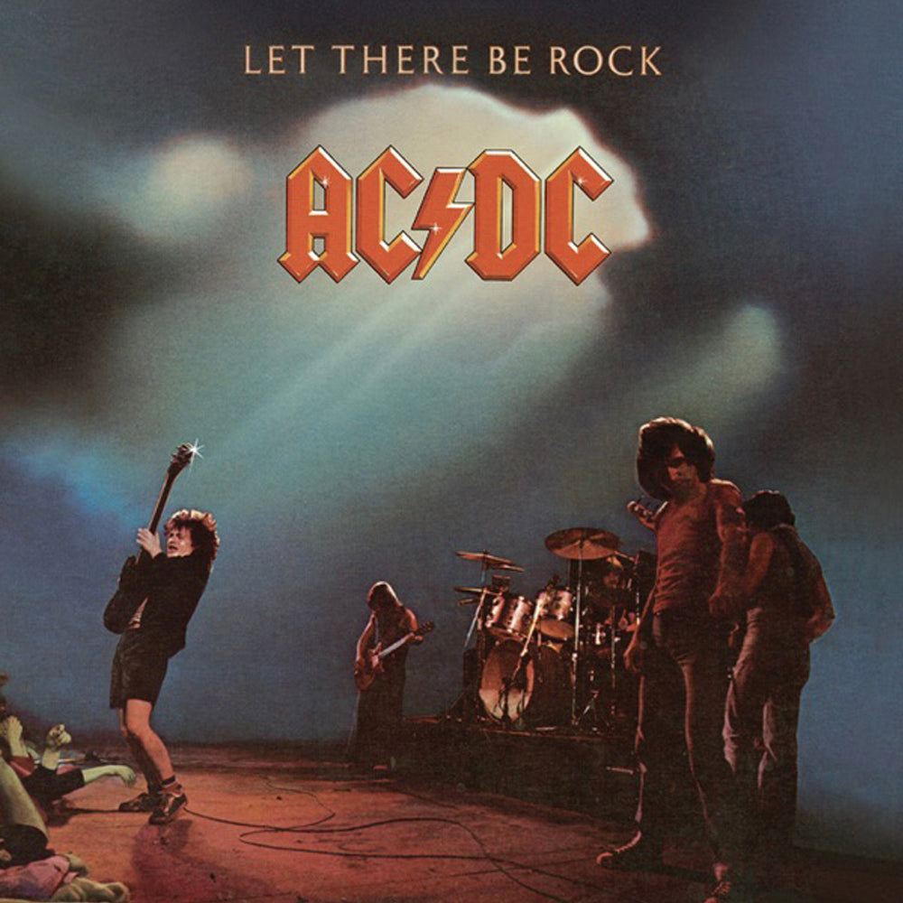 Ac/Dc Let There Be Rock Vinyl Album & Crosley Record Storage Display Stand-1