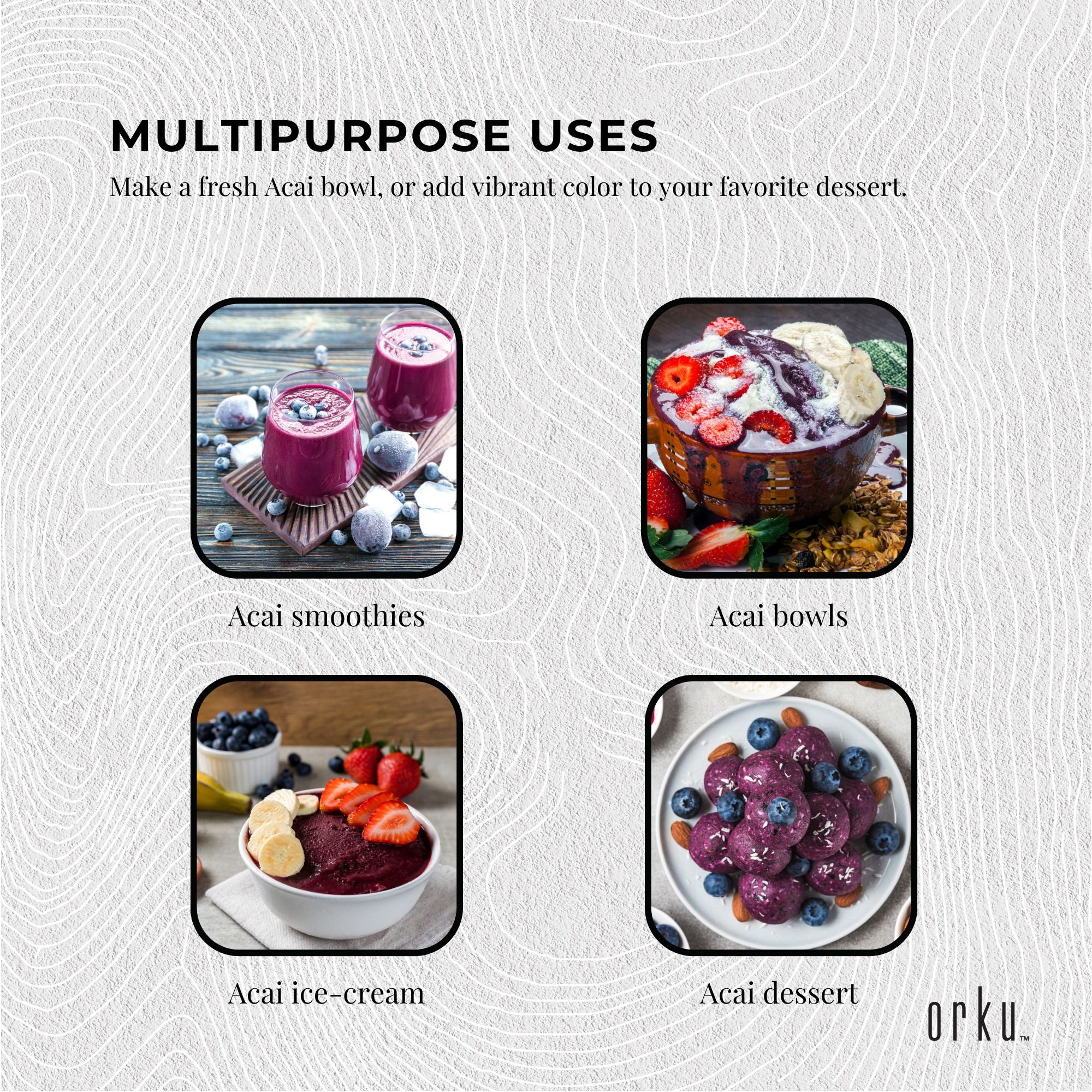 Acai Powder 100% Organic - Pure Superfood Amazon Berries - Bulk-7