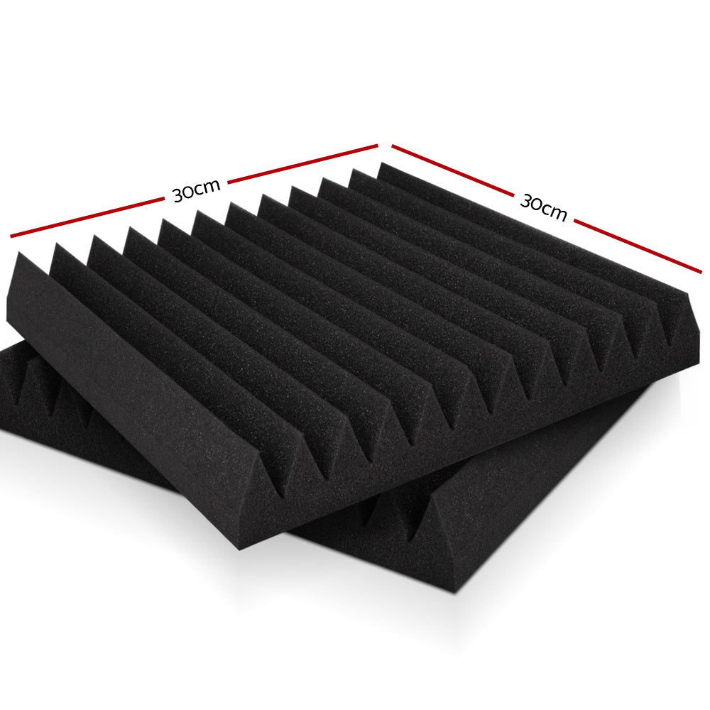 Alpha 20pcs Acoustic Foam Panels Tiles Studio Sound Absorbtion Wedge 30X30CM-1