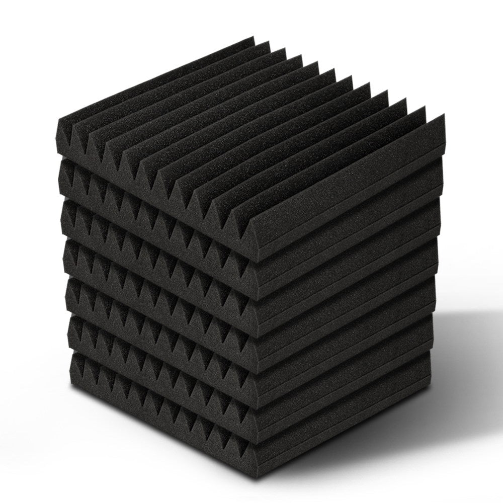 Alpha 20pcs Acoustic Foam Panels Tiles Studio Sound Absorbtion Wedge 30X30CM-0