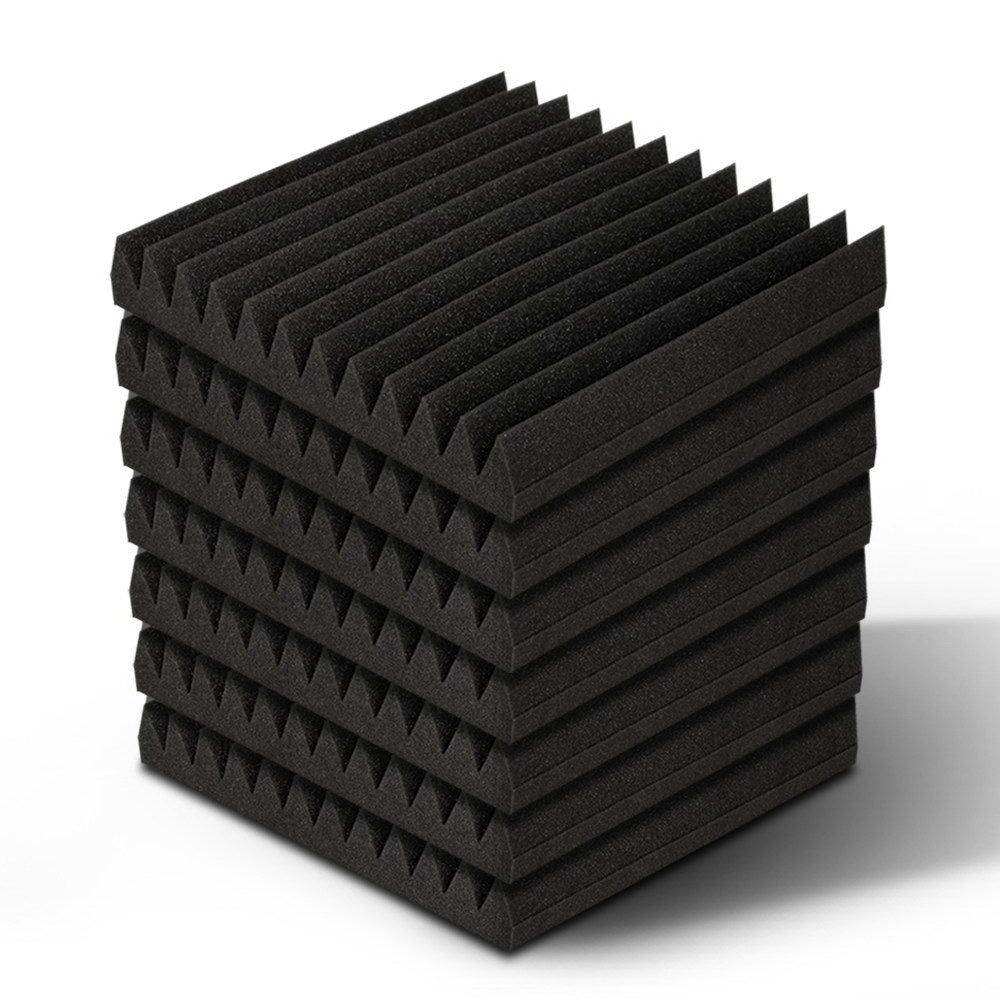 Alpha 40pcs Acoustic Foam Panels Tiles Studio Sound Absorbtion Wedge 30X30CM-0