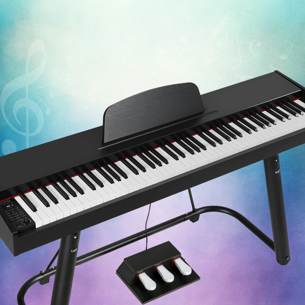 Alpha 88 Keys Electronic Keyboard Digital Piano Full-weighted w/ stand-4