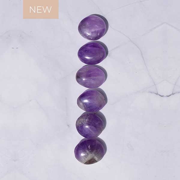 Amethyst Crystal Palm Stone-1
