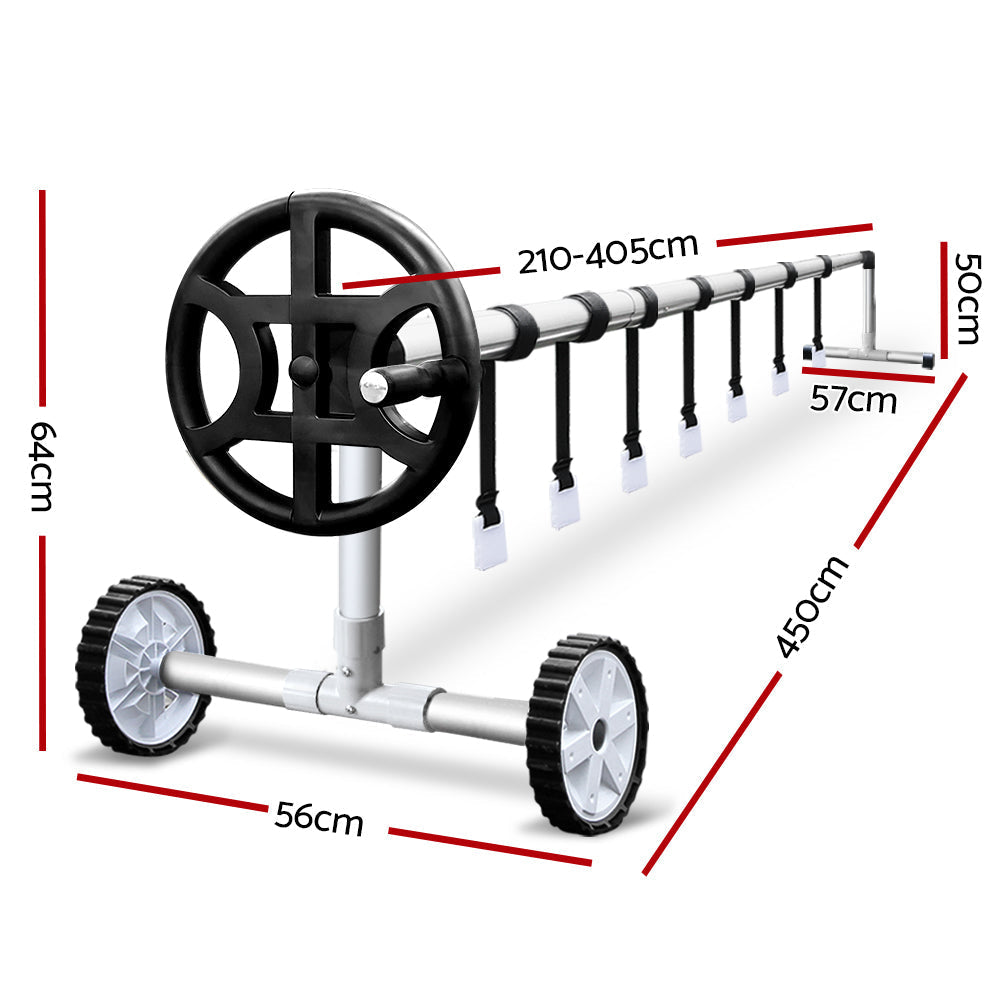 Aquabuddy Swimming Pool Cover Roller Reel Adjustable Solar Thermal Blanket-1