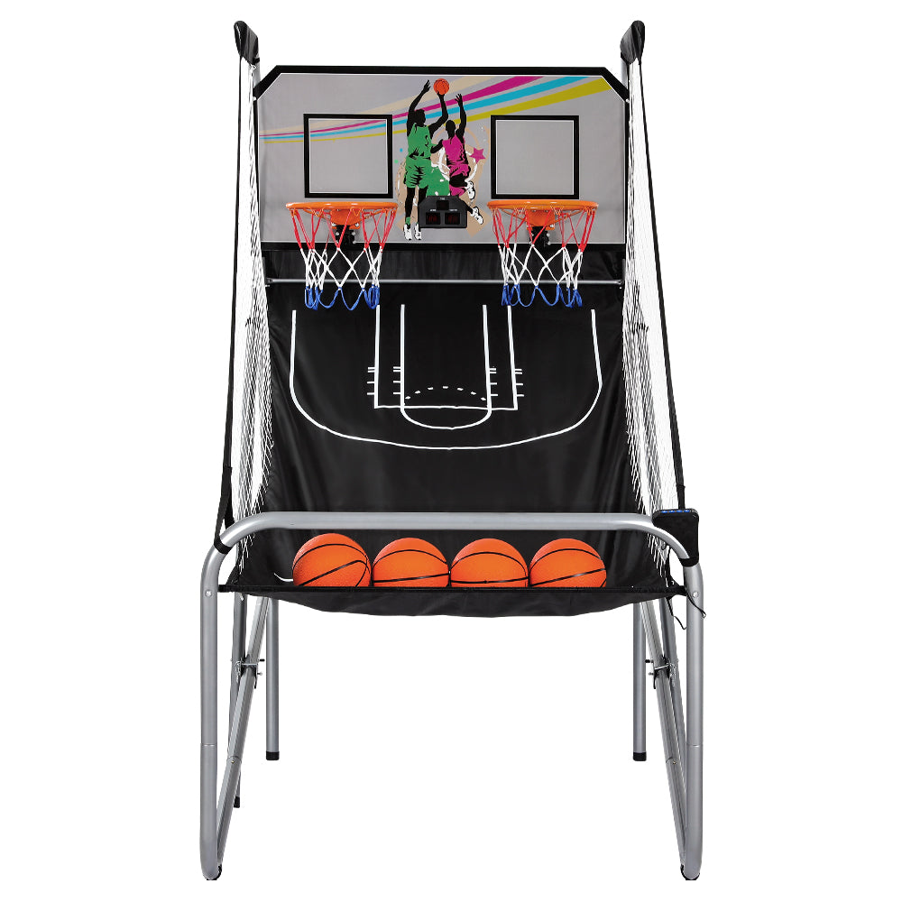 Arcade Basketball Game 8 Game Electronic Score Double Shot Indoor Kid Adult-2