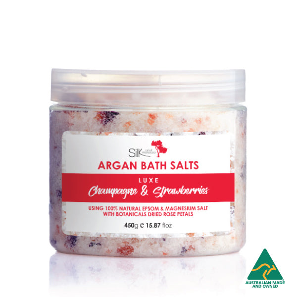 Argan Luxe Bath Salts - Champagne & Strawberries-0