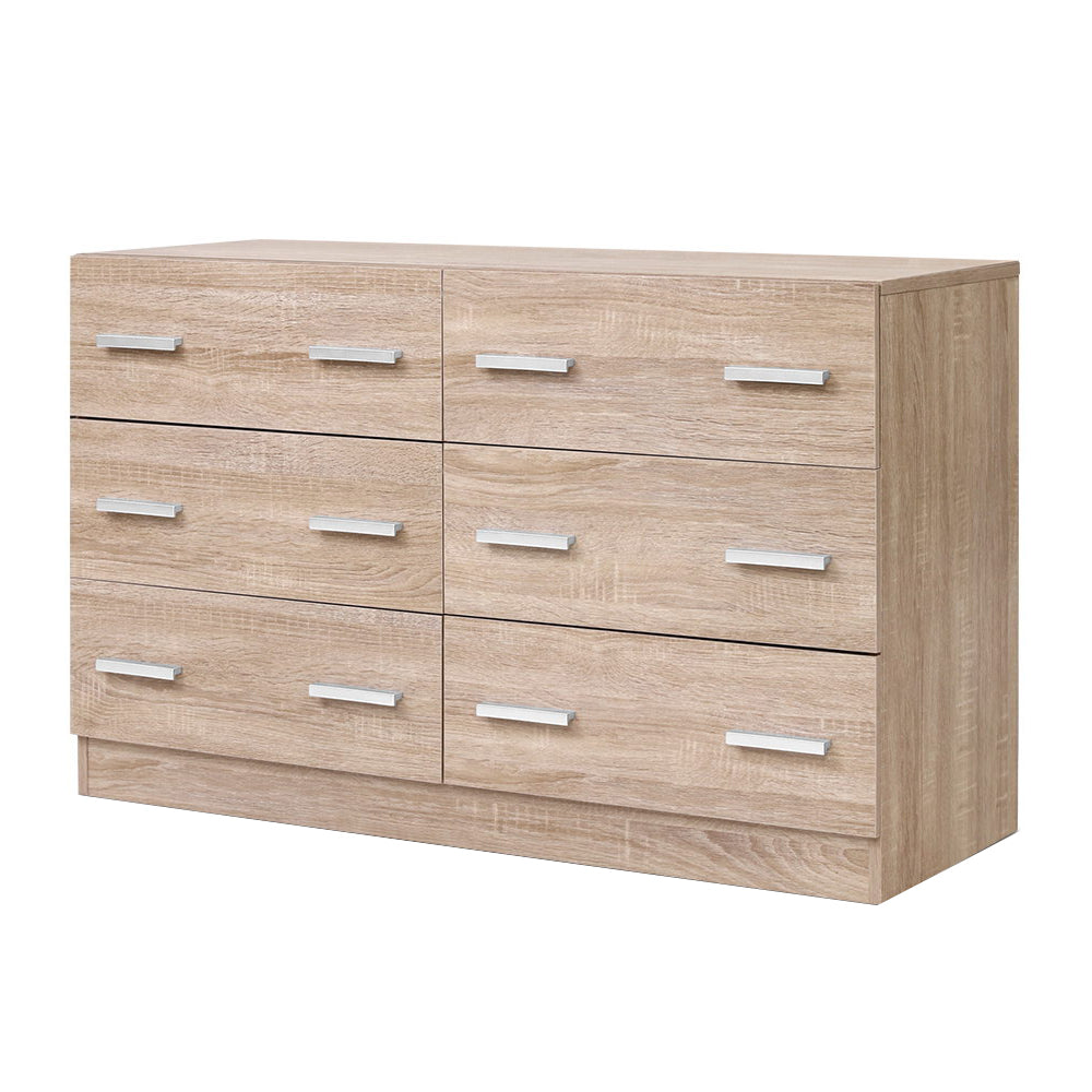 Artiss 6 Chest of Drawers Cabinet Dresser Table Tallboy Lowboy Storage Wood-3