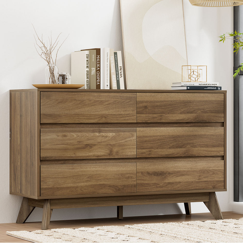 Artiss 6 Chest of Drawers Dresser Tallboy Lowboy Storage Cabinet Bedroom Table-6