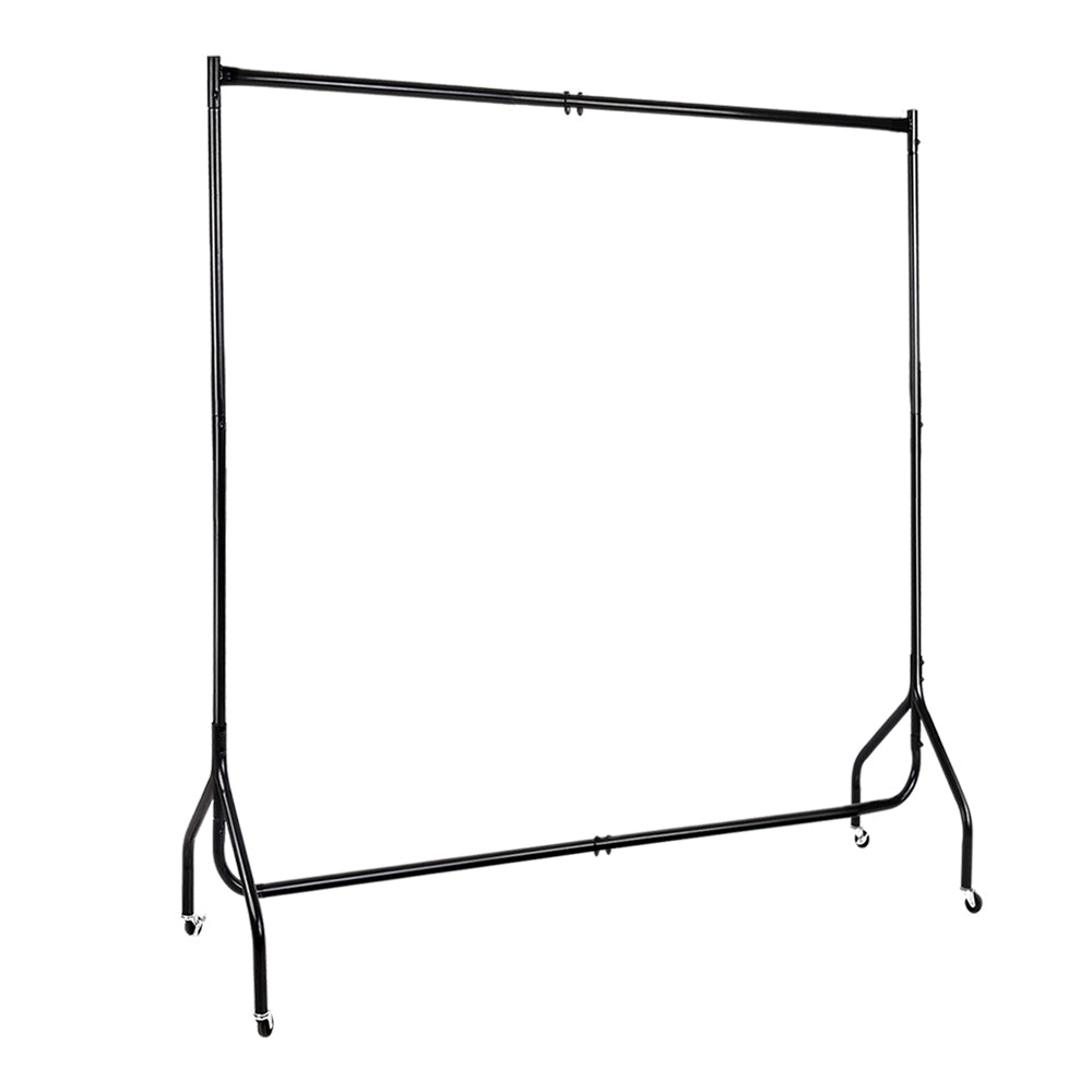 Artiss 6FT Clothes Racks Metal Garment Display Rolling Rail Hanger Airer Stand Portable-0