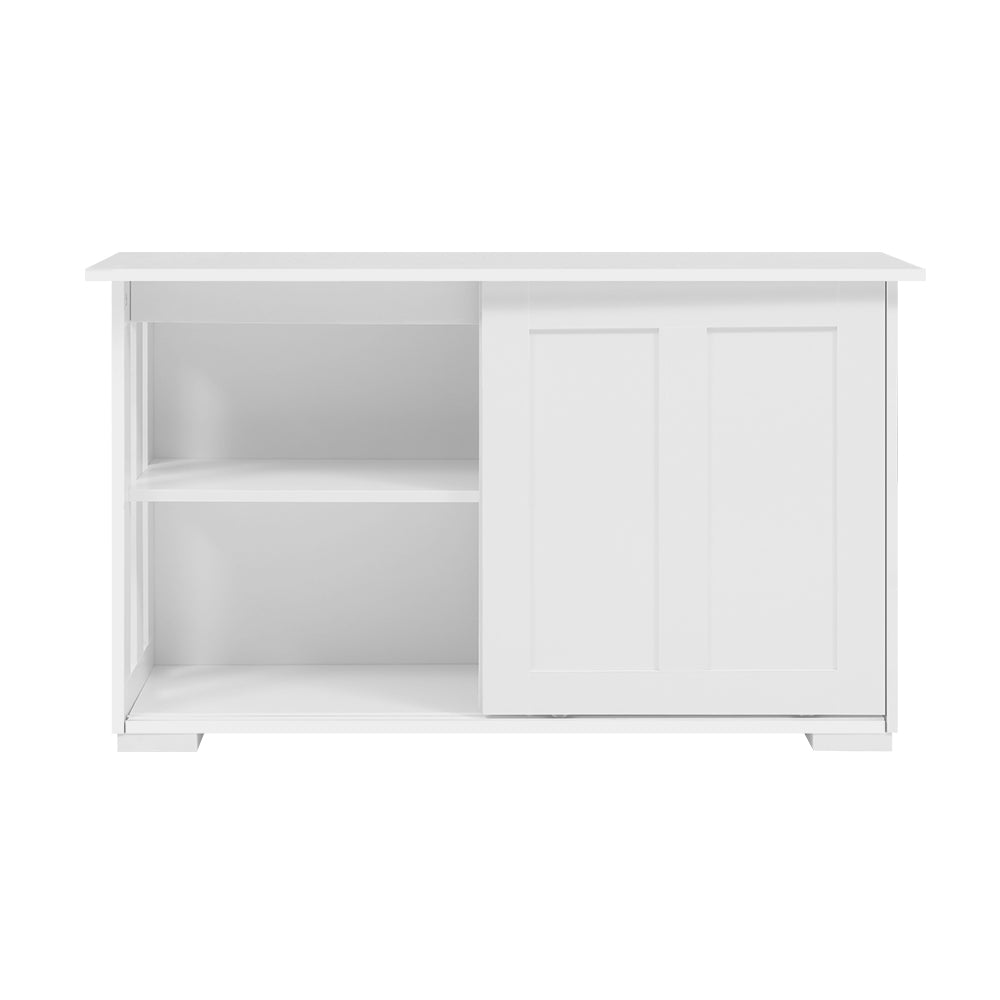 Artiss Buffet Sideboard Cabinet White Doors Storage Shelf Cupboard Hallway Table White-2