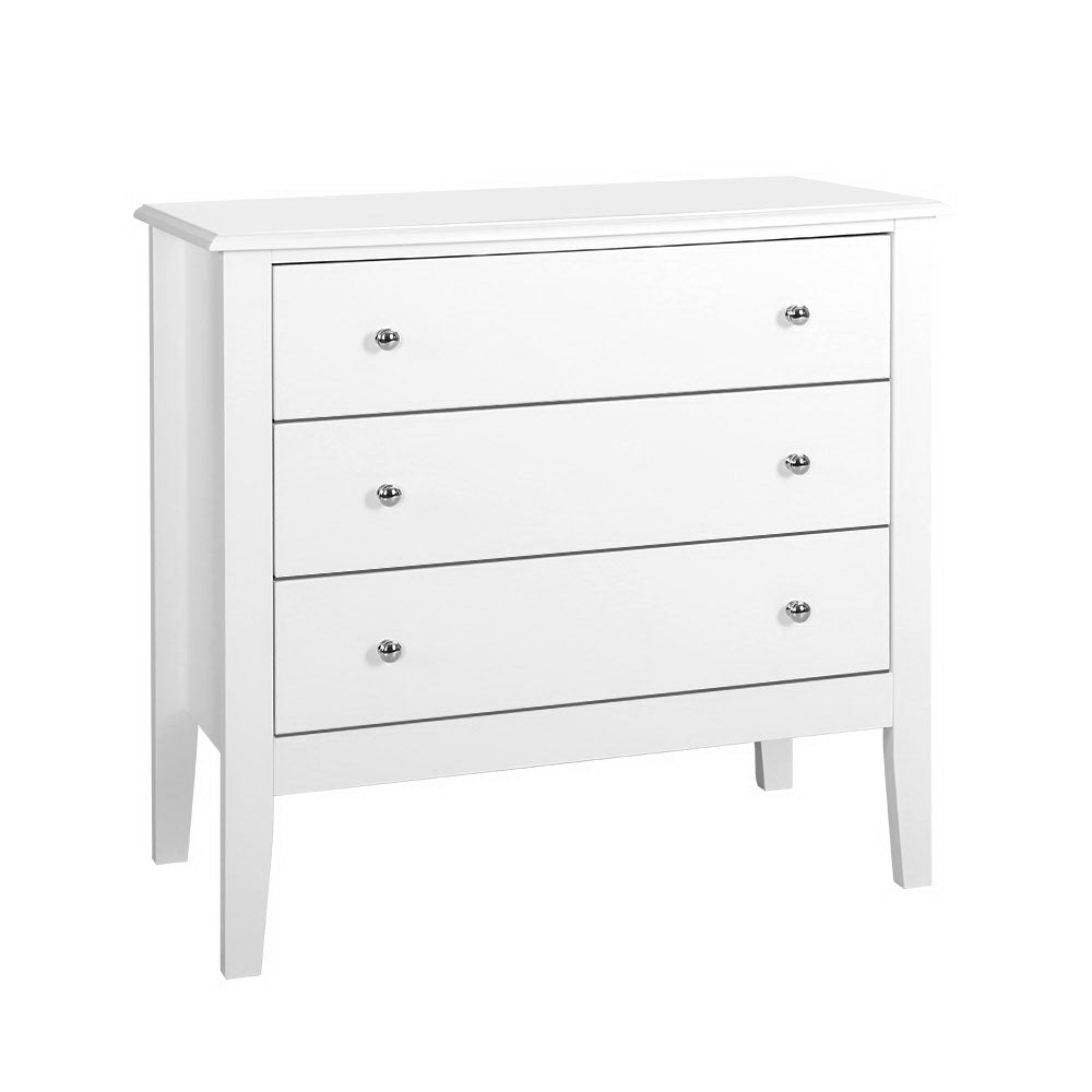 Artiss Chest of Drawers Storage Cabinet Bedside Table Dresser Tallboy White-0
