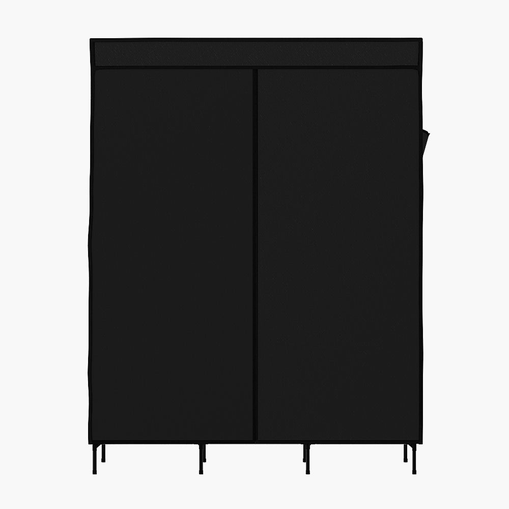 Artiss Clothes Wardrobe Closet Storage Large Portable Organiser with Shelf Black-2