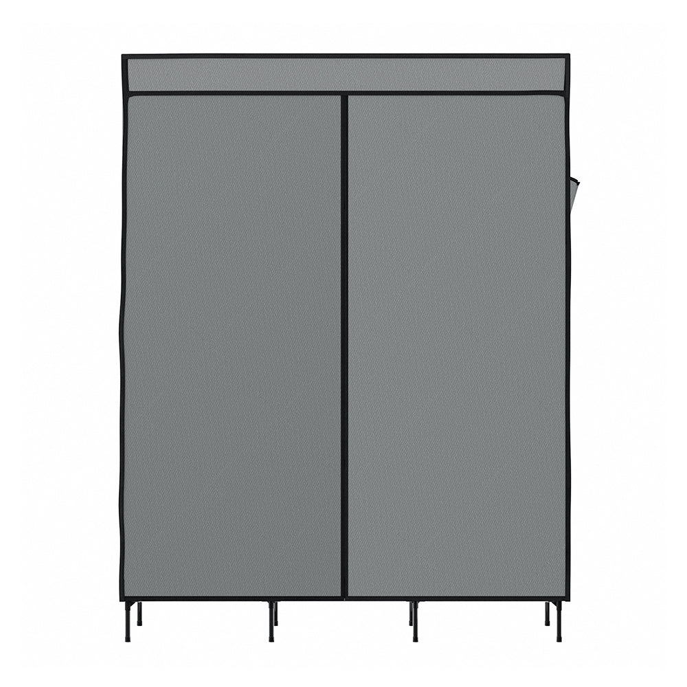 Artiss Clothes Wardrobe Closet Storage Large Portable Organiser with Shelf Grey-2