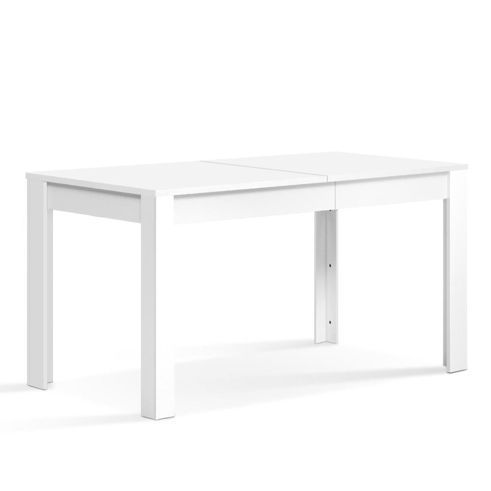 Artiss Dining Table 4 Seater Wooden Kitchen Tables White 120cm Cafe Restaurant-0