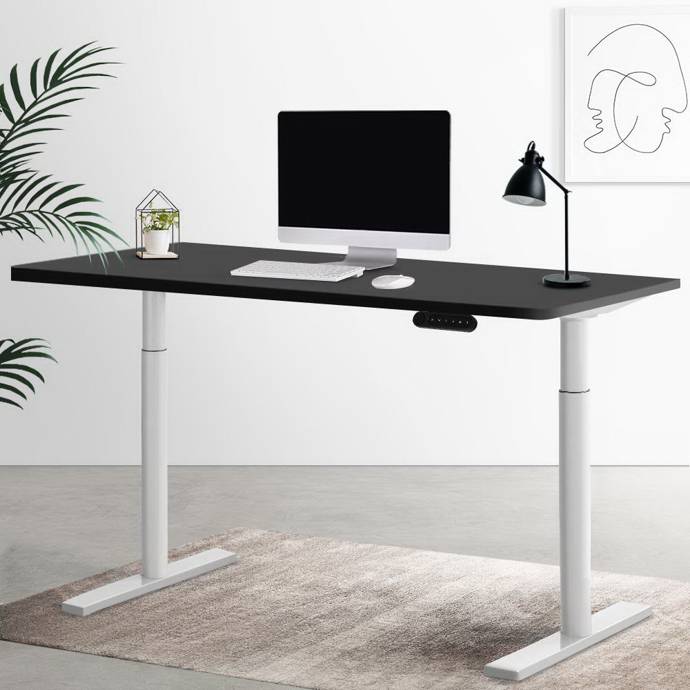 Artiss Electric Standing Desk Adjustable Sit Stand Desks White Black 140cm-7