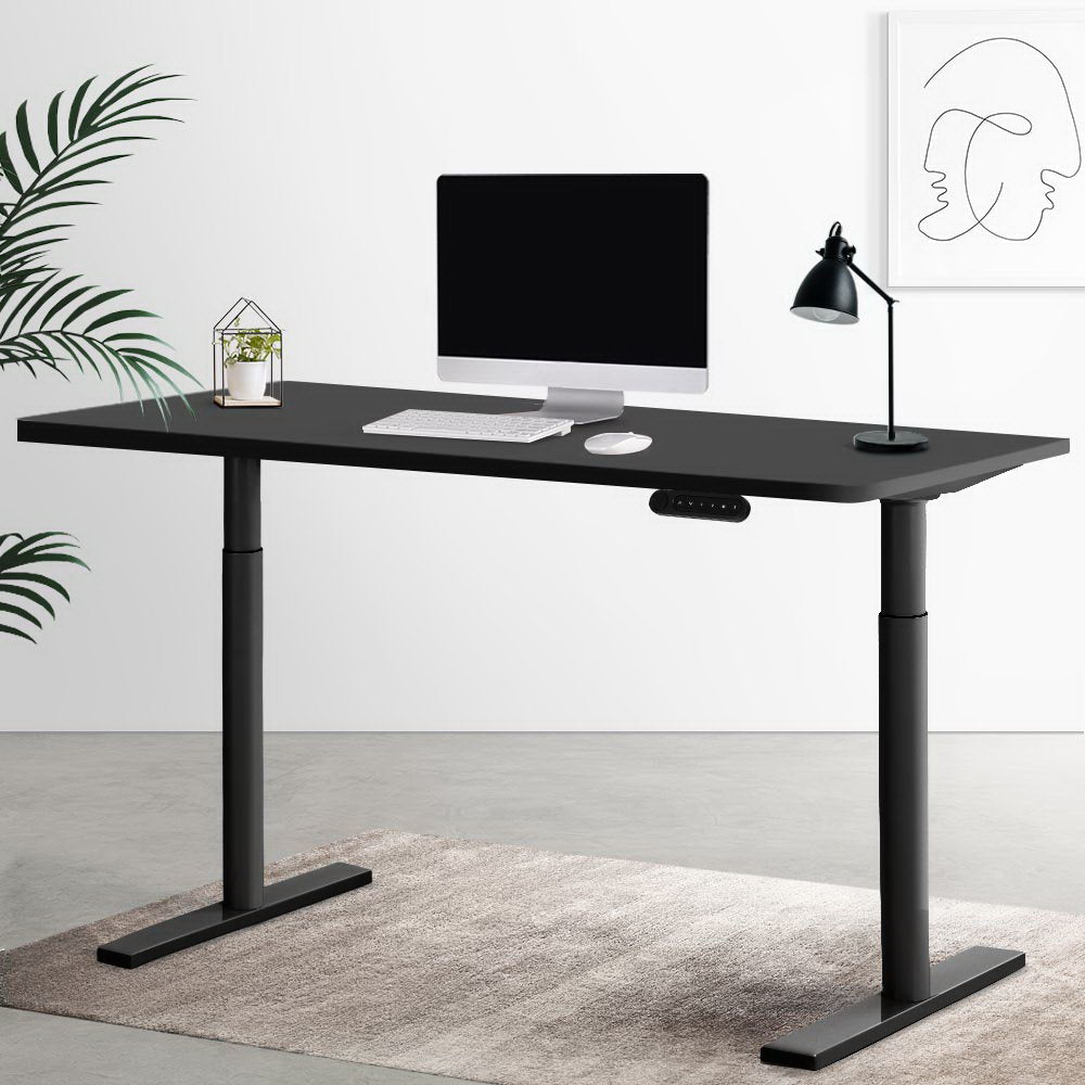 Artiss Electric Standing Desk Height Adjustable Sit Stand Desks Black 140cm-7