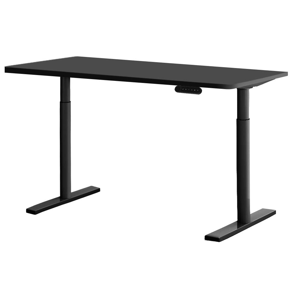 Artiss Electric Standing Desk Height Adjustable Sit Stand Desks Black 140cm-0