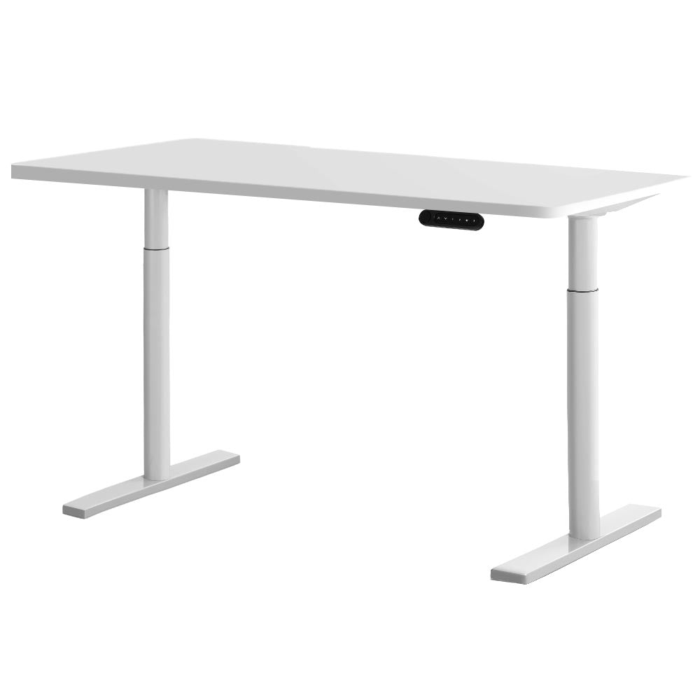 Artiss Electric Standing Desk Height Adjustable Sit Stand Desks Table White-0