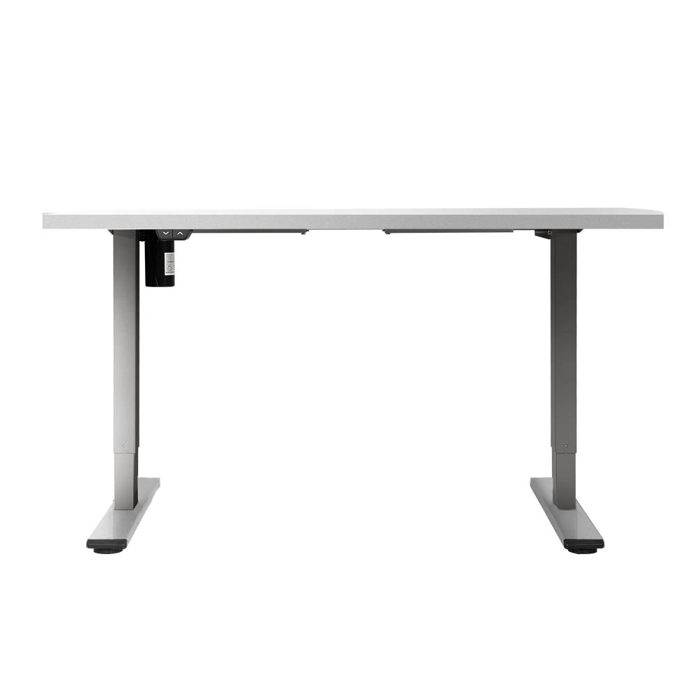 Artiss Electric Standing Desk Motorised Sit Stand Desks Table Grey White 140cm-3