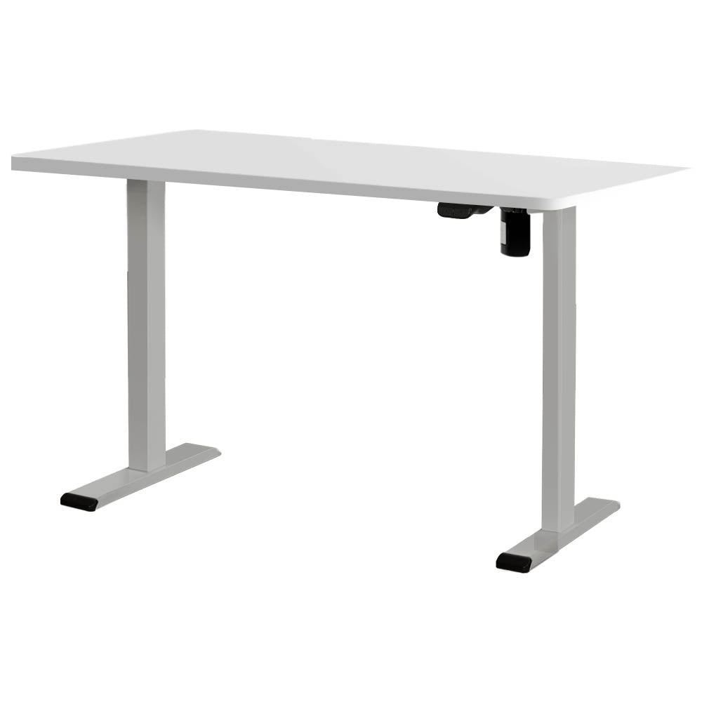 Artiss Electric Standing Desk Motorised Sit Stand Desks Table Grey White 140cm-0