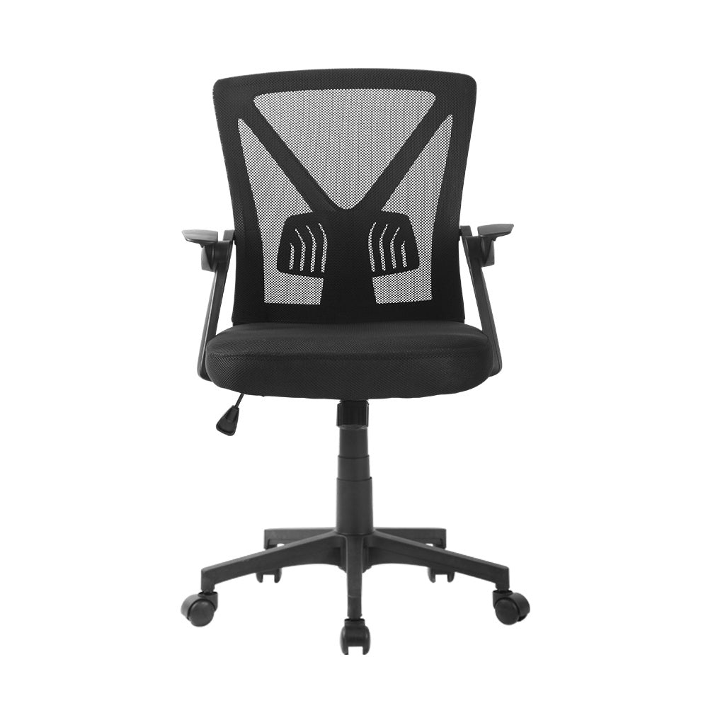 Artiss Gaming Office Chair Mesh Computer Chairs Swivel Executive Mid Back Black-2