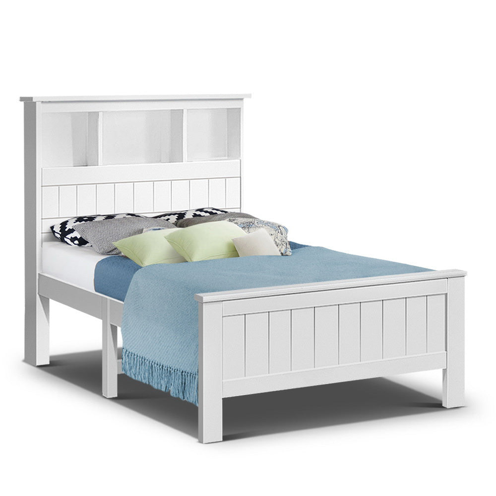 Artiss King Single Wooden Timber Bed Frame-0