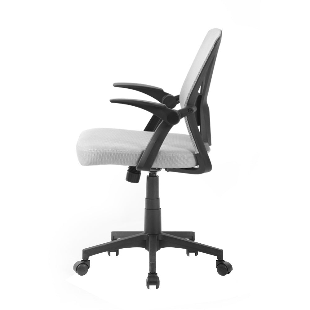 Artiss Office Chair Gaming Executive Computer Chairs Study Mesh Seat Tilt Grey-3