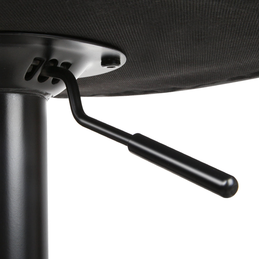 Artiss Set of 2 PU Leather Gas Lift Bar Stools - Black-6