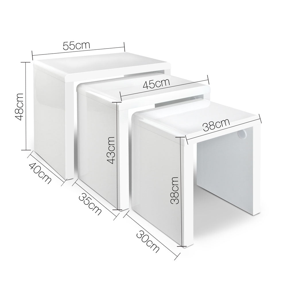 Artiss Set of 3 Nesting Tables-2