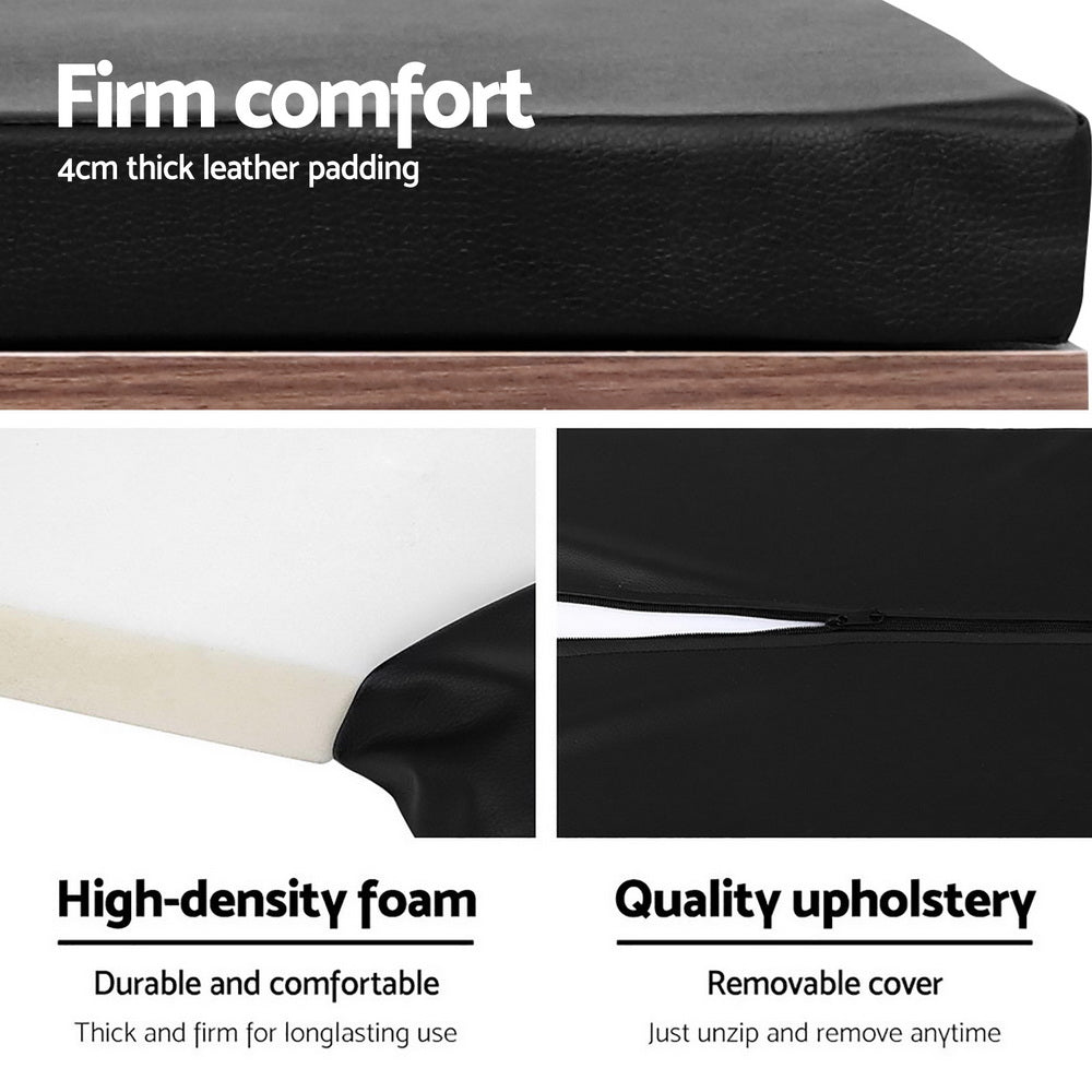 Artiss Shoe Cabinet Bench Shoes Storage Rack Organiser Shelf Cupboard Box Walnut-4