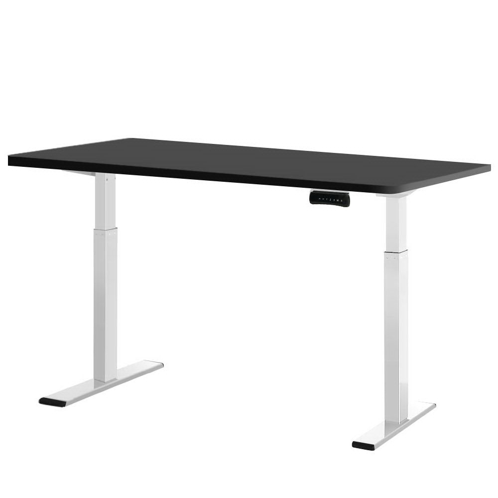 Artiss Standing Desk Electric Height Adjustable Sit Stand Desks White Black-0