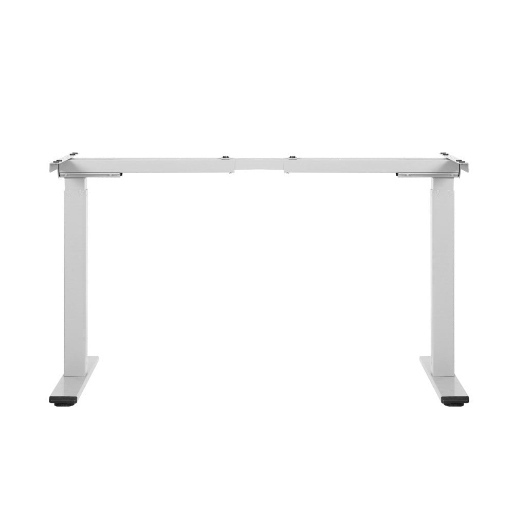 Artiss Standing Desk Sit Stand Motorised Adjustable Frame Only White Dual Motor-2