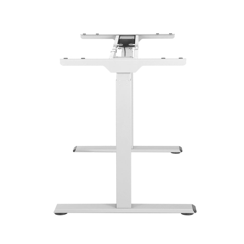 Artiss Standing Desk Sit Stand Motorised Adjustable Frame Only White Dual Motor-3