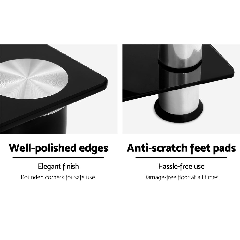 Artiss TV Stand Entertainment Unit Media Cabinet Temptered Glass 3 Tiers-5