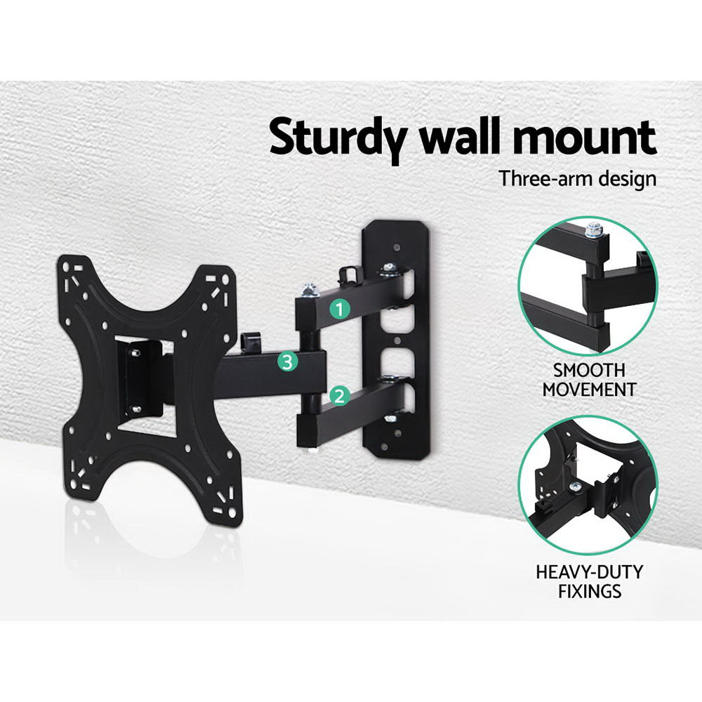 Artiss TV Wall Mount Bracket Tilt Swivel Full Motion 32 37 42 Inch Plasma Screen LCD-4