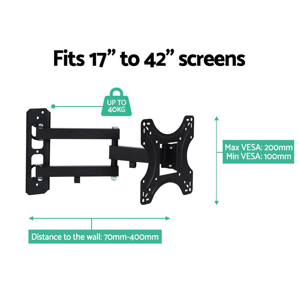 Artiss TV Wall Mount Bracket Tilt Swivel Full Motion 32 37 42 Inch Plasma Screen LCD-5